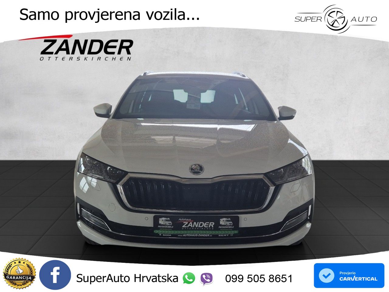 Škoda Octavia Combi 2.0 TDI (150 KS) DSG LED+GR SJED+ACC