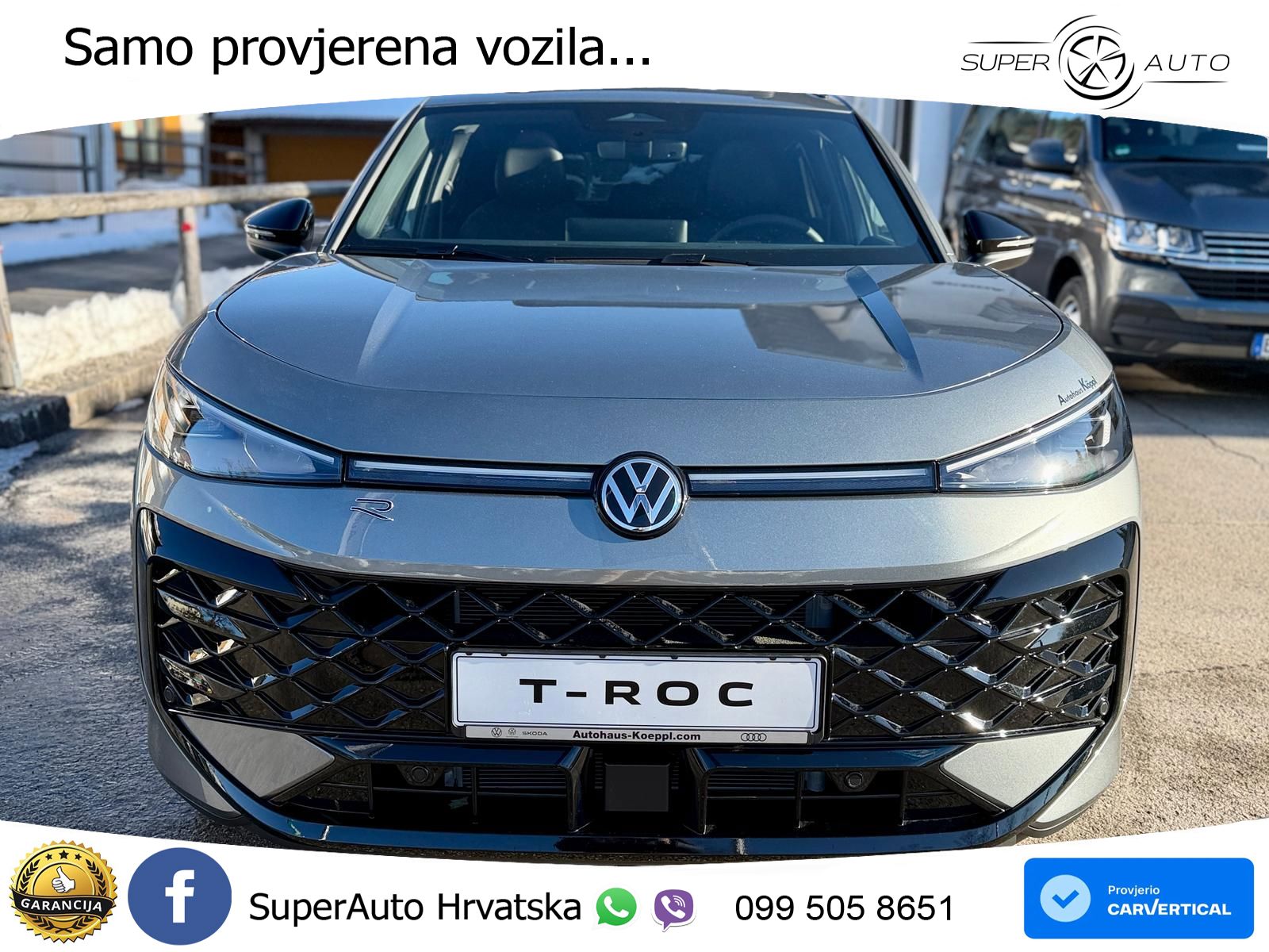 Volkswagen T-Roc 1.5 eTSI (150 KS)  DSG R-Line LED+GR SJED+ACC