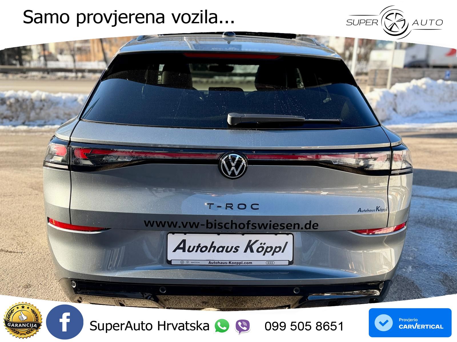 Volkswagen T-Roc 1.5 eTSI (150 KS)  DSG R-Line LED+GR SJED+ACC