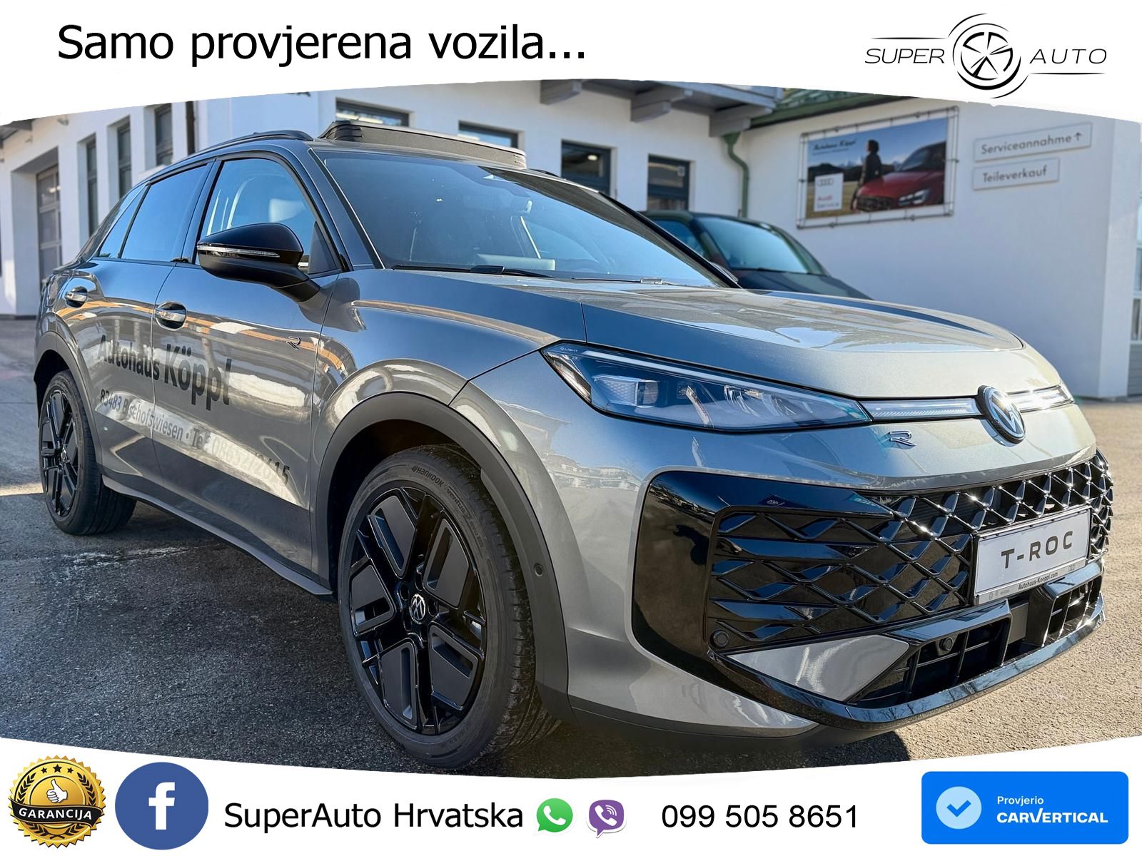 Volkswagen T-Roc 1.5 eTSI (150 KS)  DSG R-Line LED+GR SJED+ACC