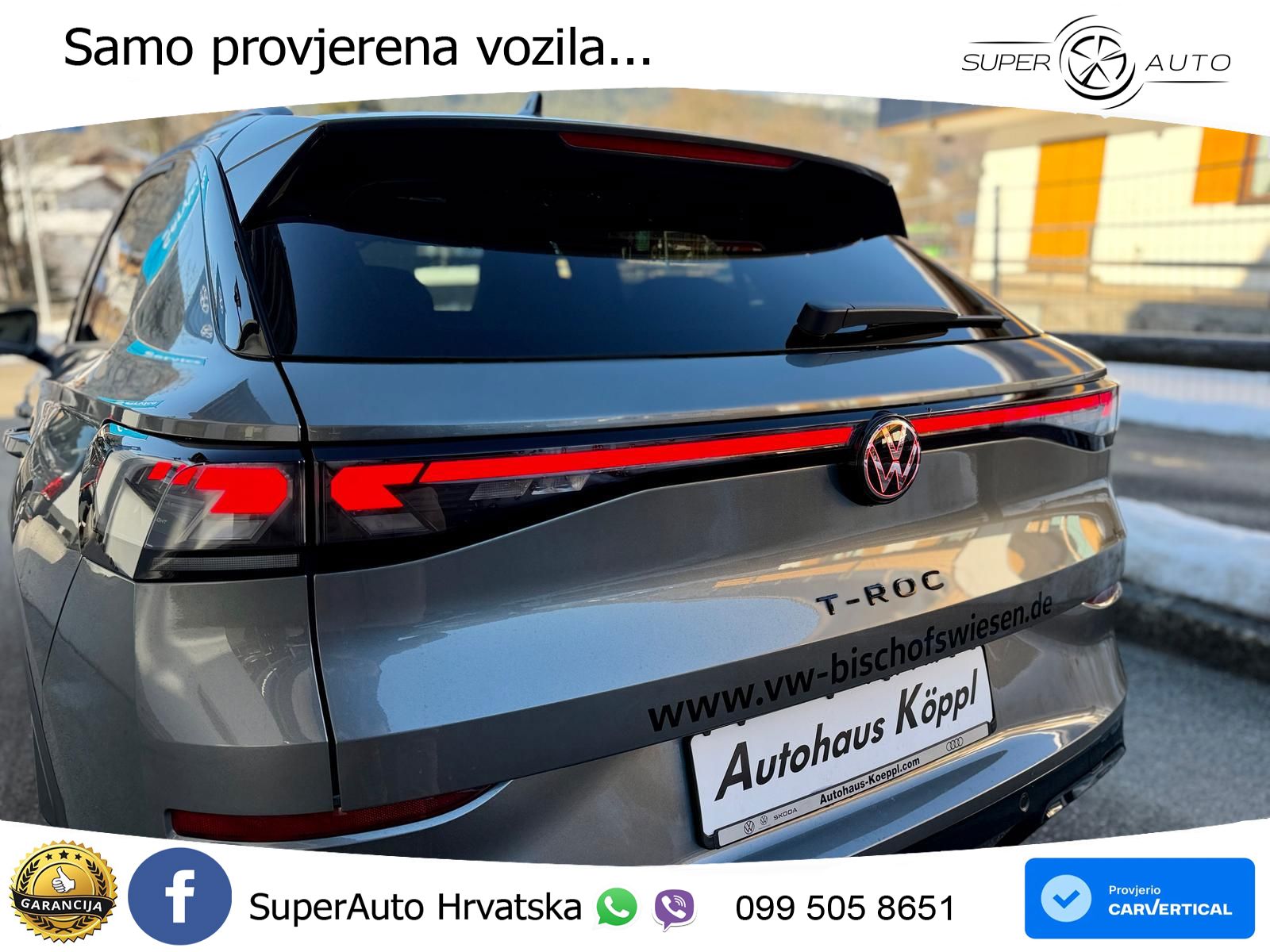 Volkswagen T-Roc 1.5 eTSI (150 KS)  DSG R-Line LED+GR SJED+ACC