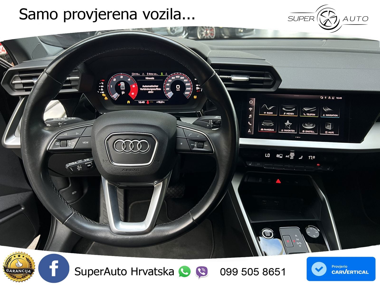 Audi A3 Limuzina 35 TDI (150 KS) S tronic LED+GR SJED+ACC