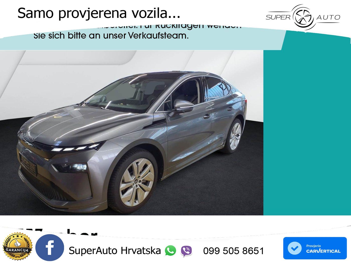 Škoda Enyaq Coupe iV 85 82 kWh (286 KS) Loft MATRIX+GR SJED+KAM