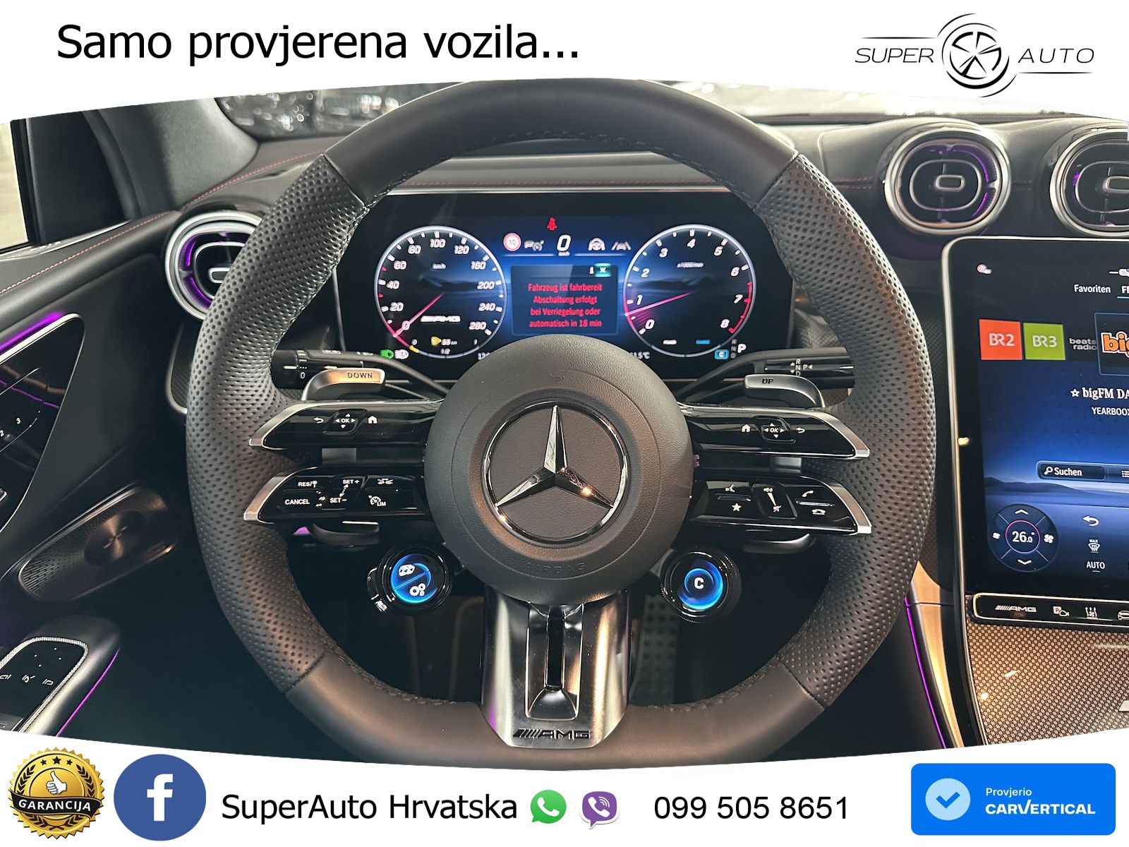 Mercedes AMG GLC 53 (449 KS) 4MATIC+ AMG SPEEDSHIFT TCT 9G ACC+HEAD+GR SJED+360+PANO