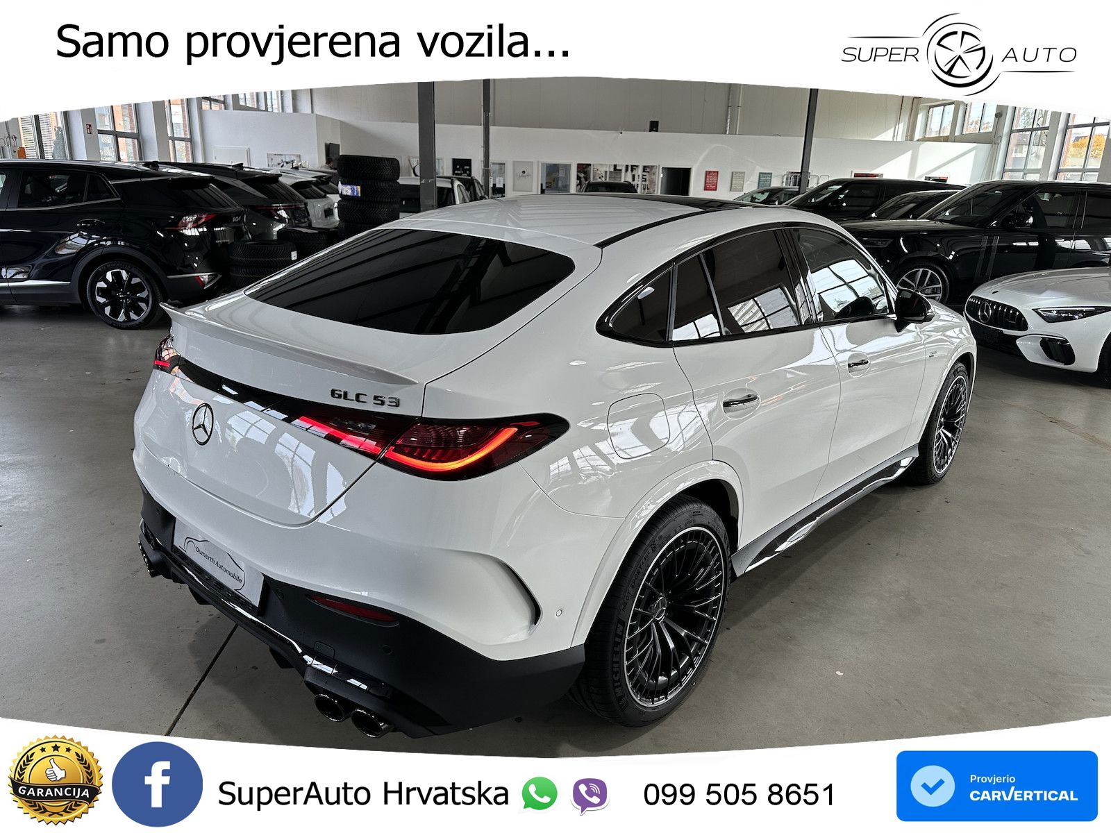 Mercedes AMG GLC 53 (449 KS) 4MATIC+ AMG SPEEDSHIFT TCT 9G ACC+HEAD+GR SJED+360+PANO