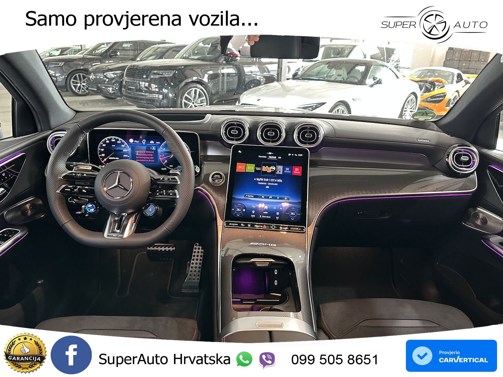 Mercedes AMG GLC 53 (449 KS) 4MATIC+ AMG SPEEDSHIFT TCT 9G ACC+HEAD+GR SJED+360+PANO