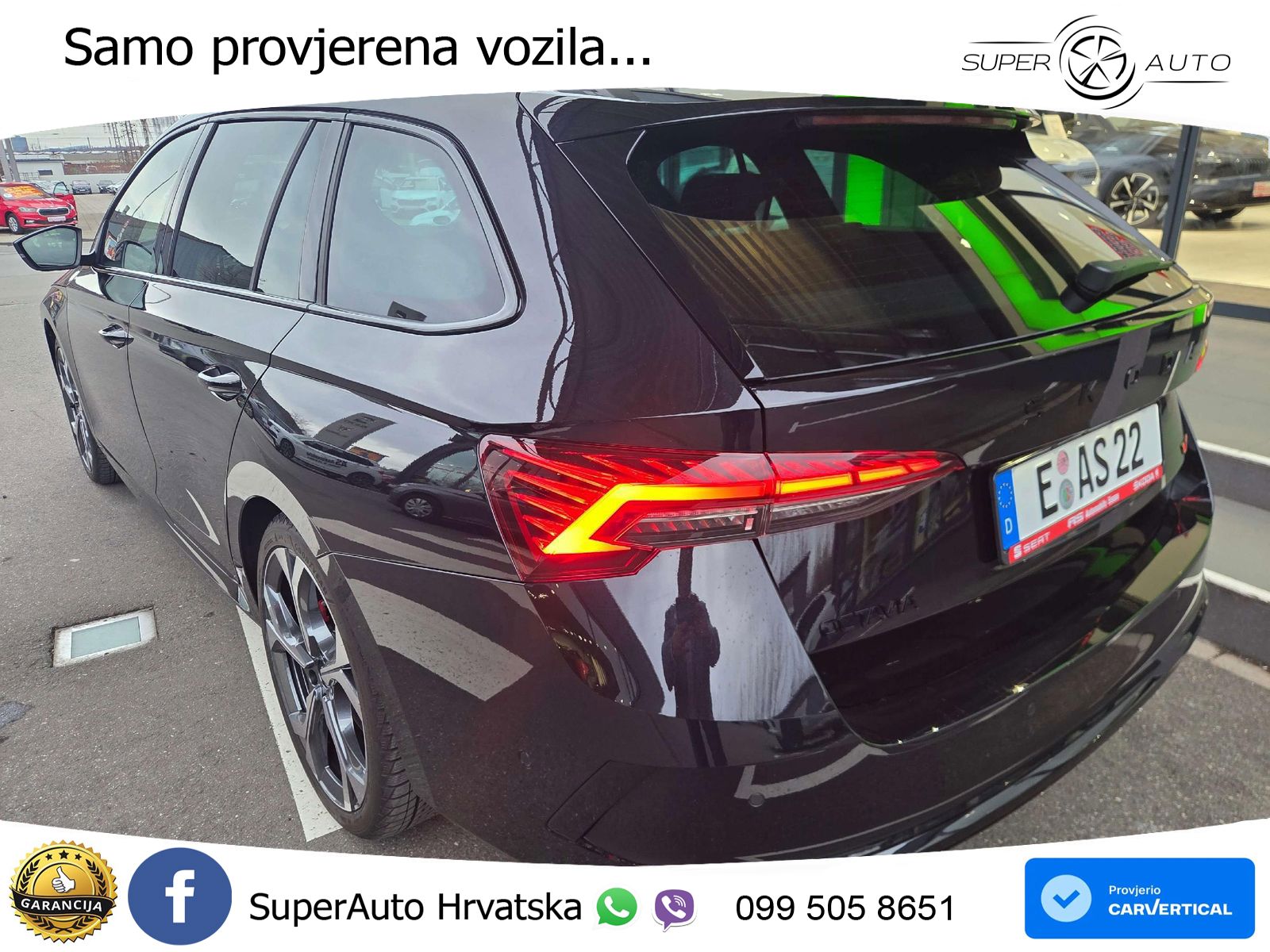 Škoda Octavia Combi RS 2.0 TSI (265 KS) DSG LED+GR SJED+ACC
