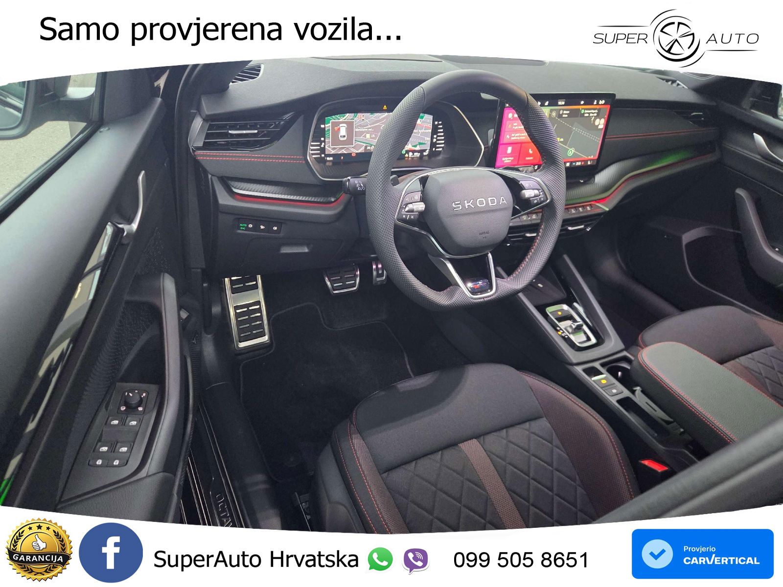 Škoda Octavia Combi RS 2.0 TSI (265 KS) DSG LED+GR SJED+ACC