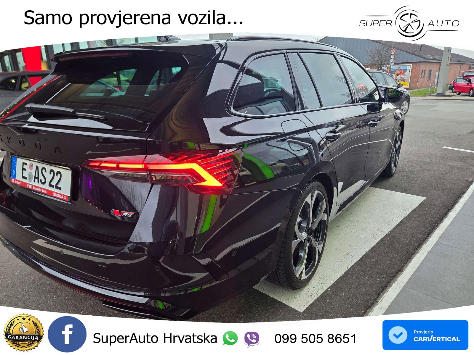 Škoda Octavia Combi RS 2.0 TSI (265 KS) DSG LED+GR SJED+ACC