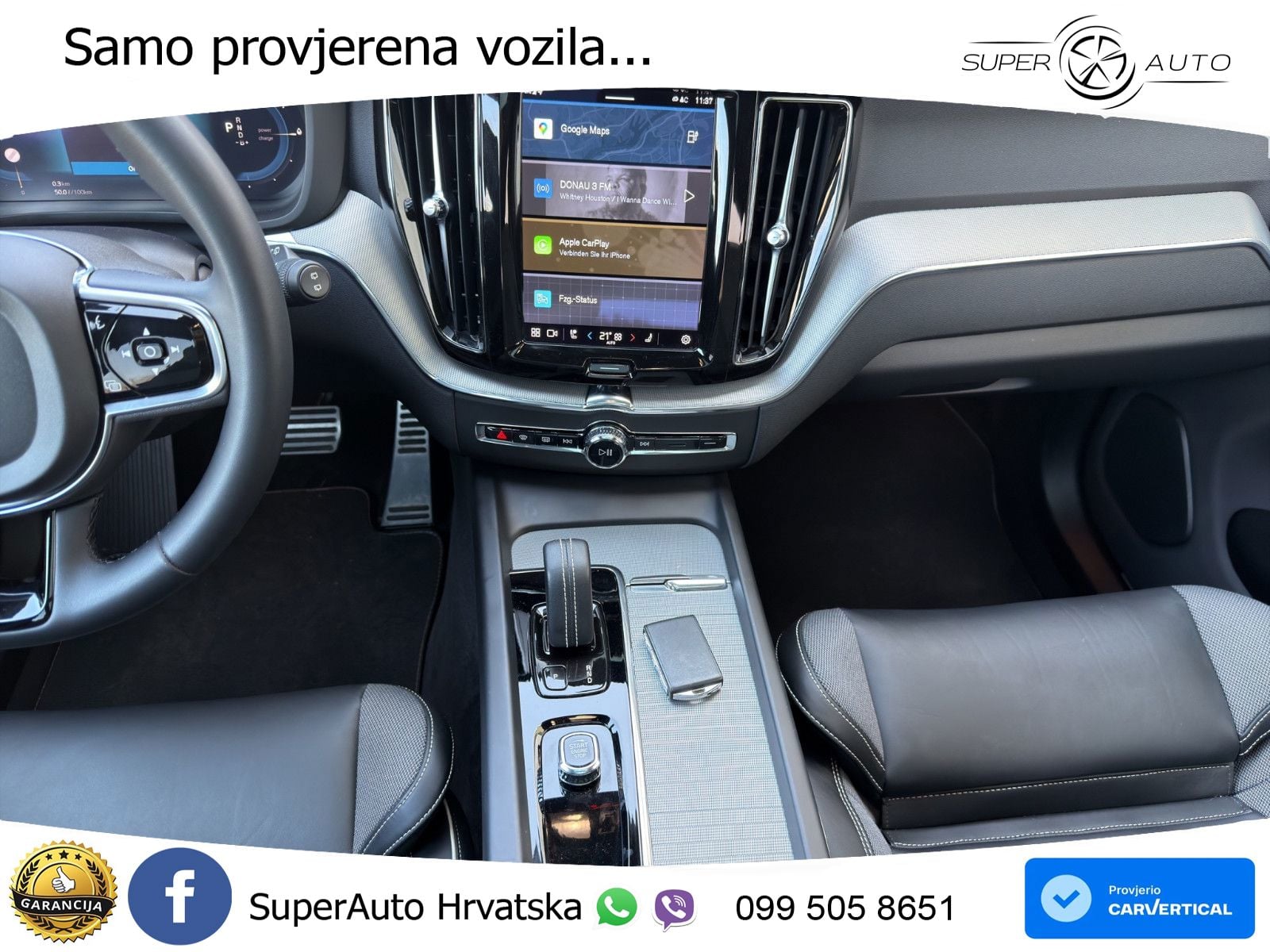 Volvo XC60 T8 AWD Geartronic ZRAČNI+ACC+GR SJED+KAM+PANO