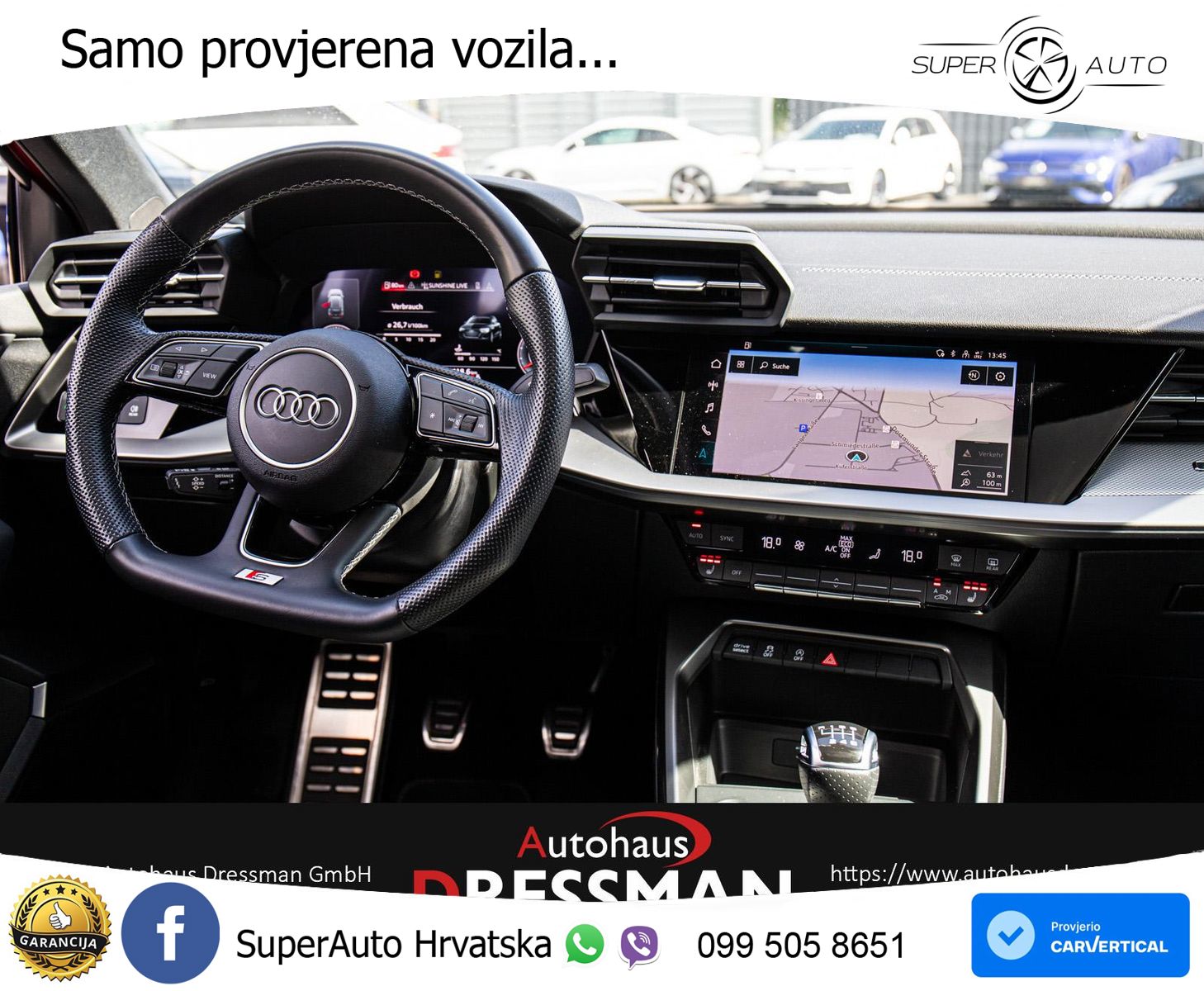Audi A3 35 TFSI (150 KS) S line LED+GR SJED+ACC