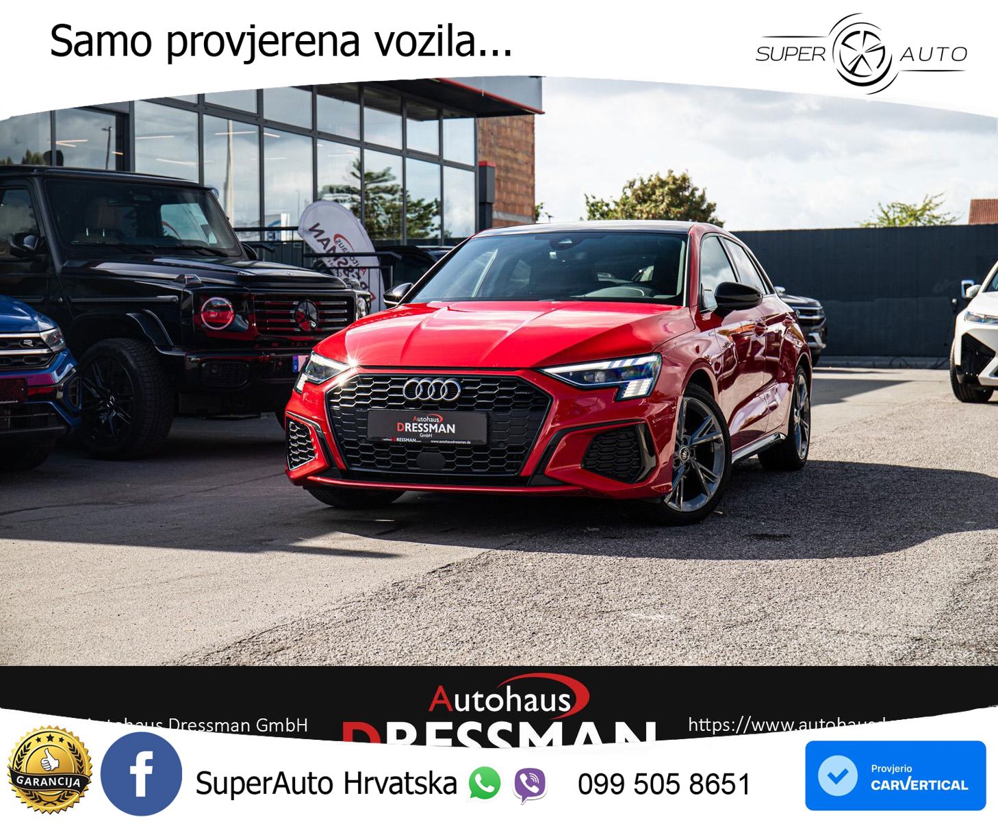 Audi A3 35 TFSI (150 KS) S line LED+GR SJED+ACC