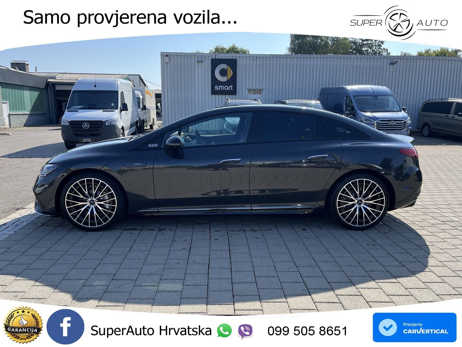 Mercedes EQE AMG 53 100 kWh (625 KS) 4MATIC+ ZRAČNI+ACC+GR SJED+KAM+PANO