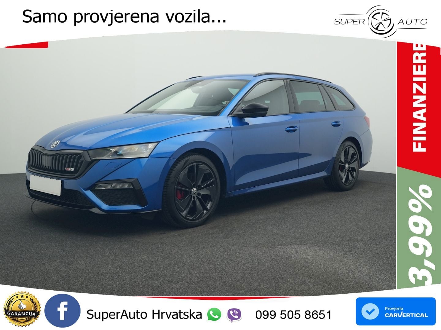 Škoda Octavia Combi RS 2.0 TDI (200 KS) DSG MATRIX+GR SJED+KAM