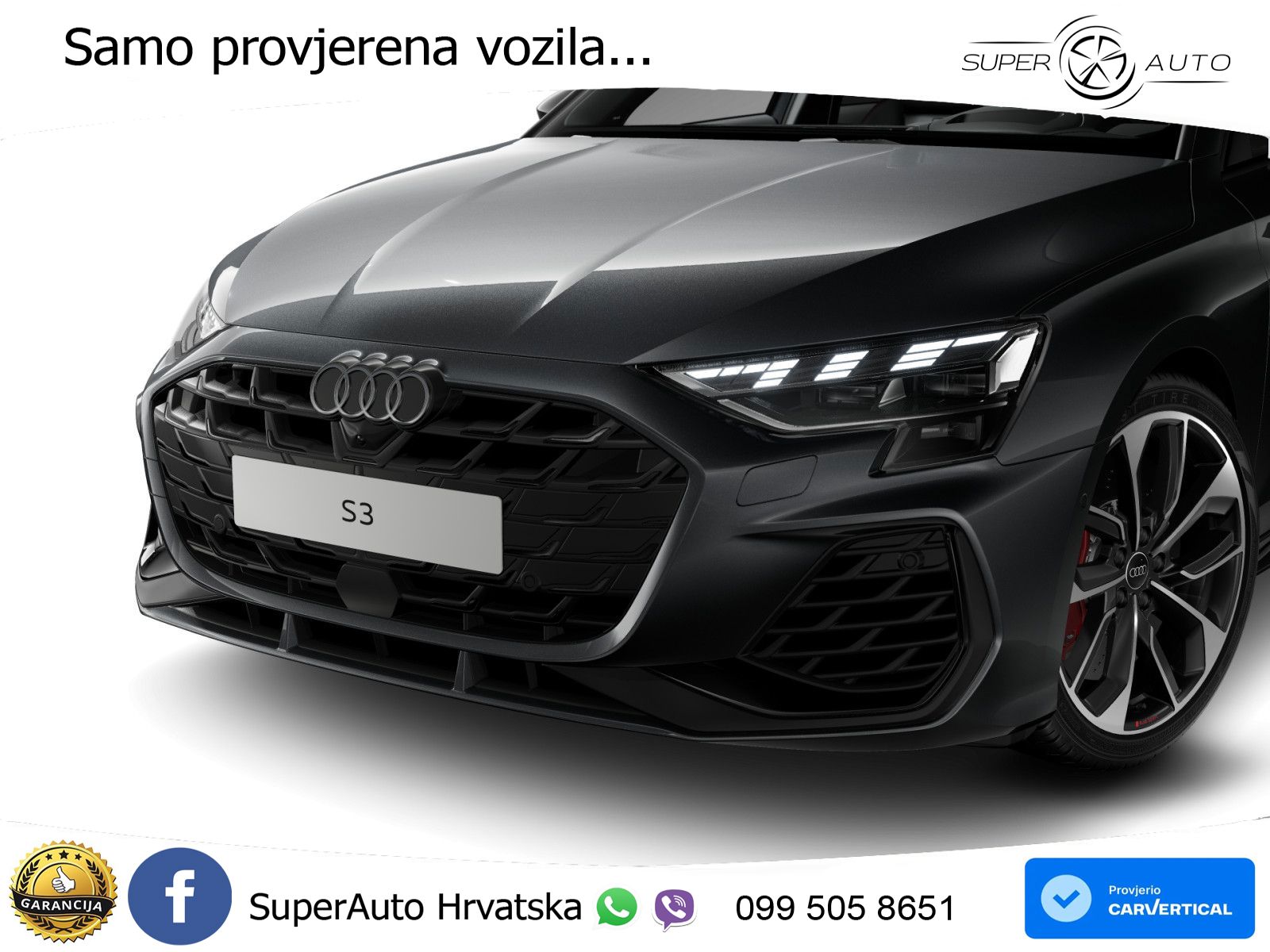 Audi S3 Limuzina 2.0 TFSI (333 KS) quattro S tronic LED+GR SJED+ACC
