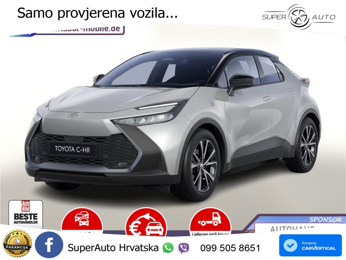 Toyota C-HR 2.0 (223 KS) PHEV e-CVT Teamplayer LED+GR SJED+ACC