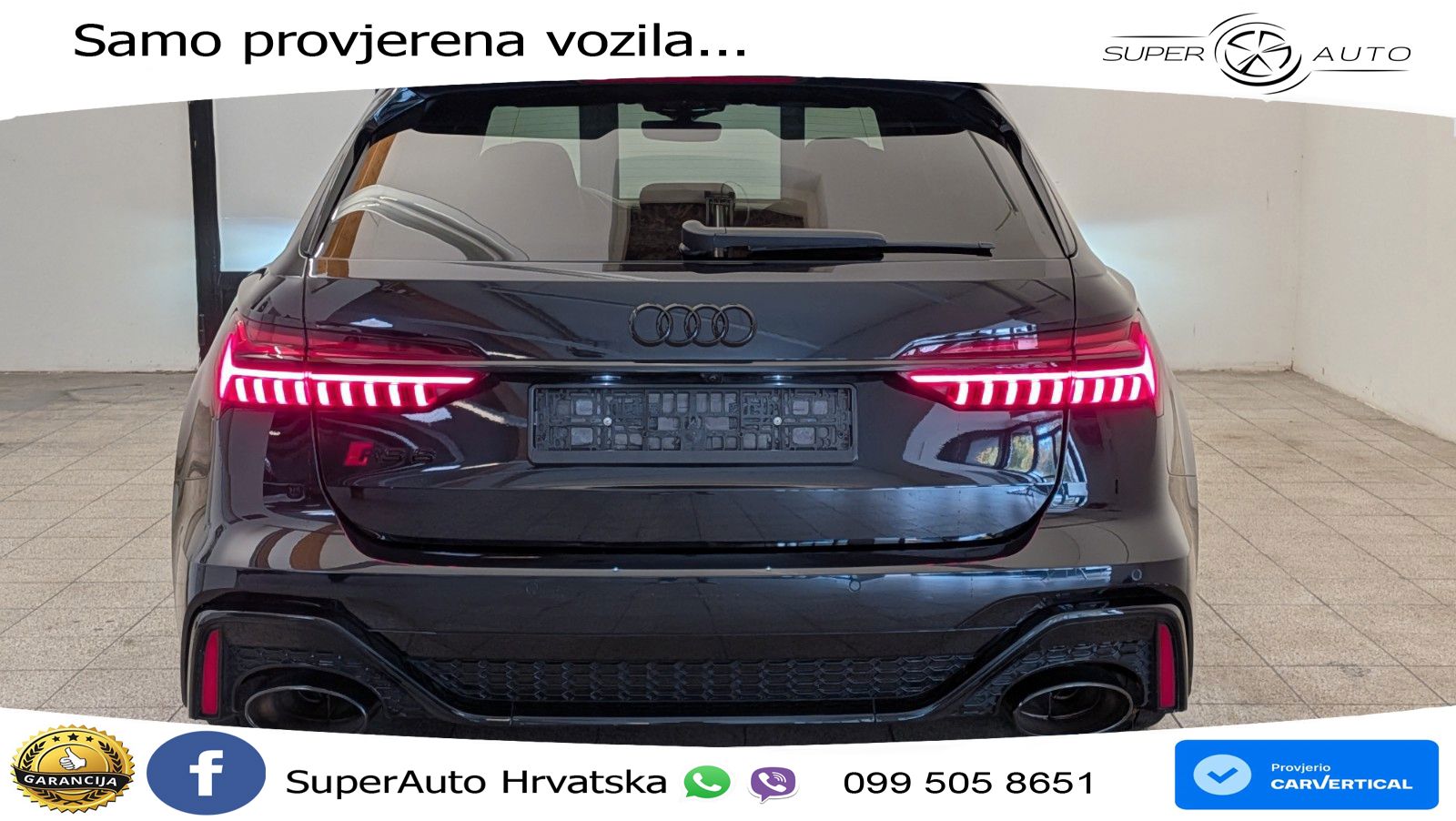 Audi RS6 Avant 4.0 TFSI V8 (600 KS) quattro Tiptronic ZRAČNI+ACC+GR SJED+KAM+PANO