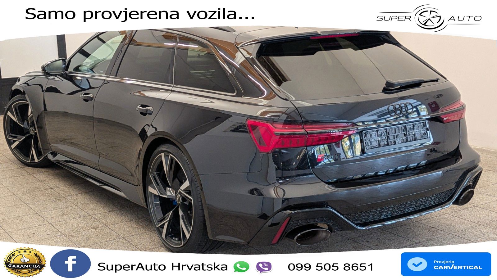 Audi RS6 Avant 4.0 TFSI V8 (600 KS) quattro Tiptronic ZRAČNI+ACC+GR SJED+KAM+PANO