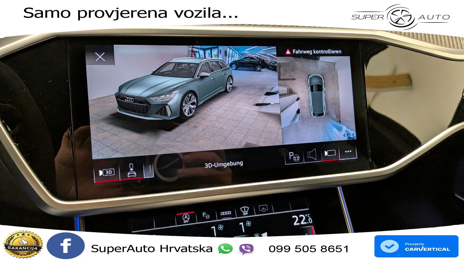 Audi RS6 Avant 4.0 TFSI V8 (600 KS) quattro Tiptronic ZRAČNI+ACC+GR SJED+KAM+PANO