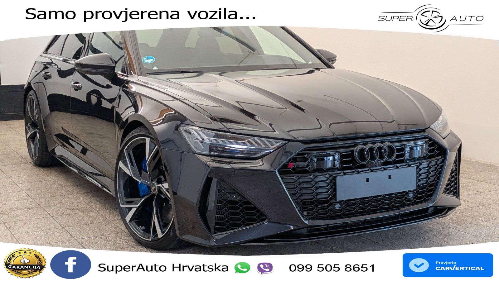 Audi RS6 Avant 4.0 TFSI V8 (600 KS) quattro Tiptronic ZRAČNI+ACC+GR SJED+KAM+PANO