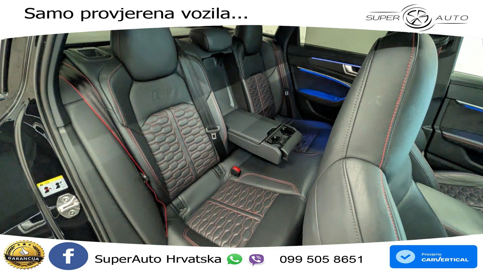 Audi RS6 Avant 4.0 TFSI V8 (600 KS) quattro Tiptronic ZRAČNI+ACC+GR SJED+KAM+PANO