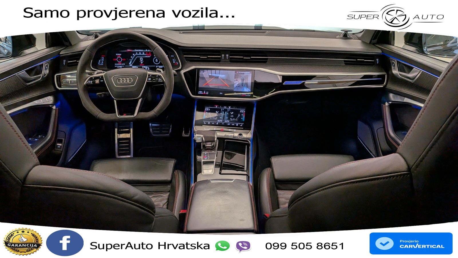 Audi RS6 Avant 4.0 TFSI V8 (600 KS) quattro Tiptronic ZRAČNI+ACC+GR SJED+KAM+PANO