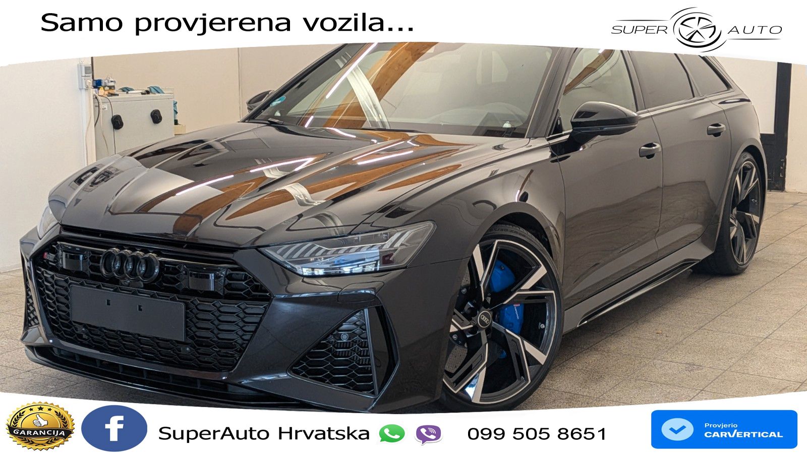 Audi RS6 Avant 4.0 TFSI V8 (600 KS) quattro Tiptronic ZRAČNI+ACC+GR SJED+KAM+PANO