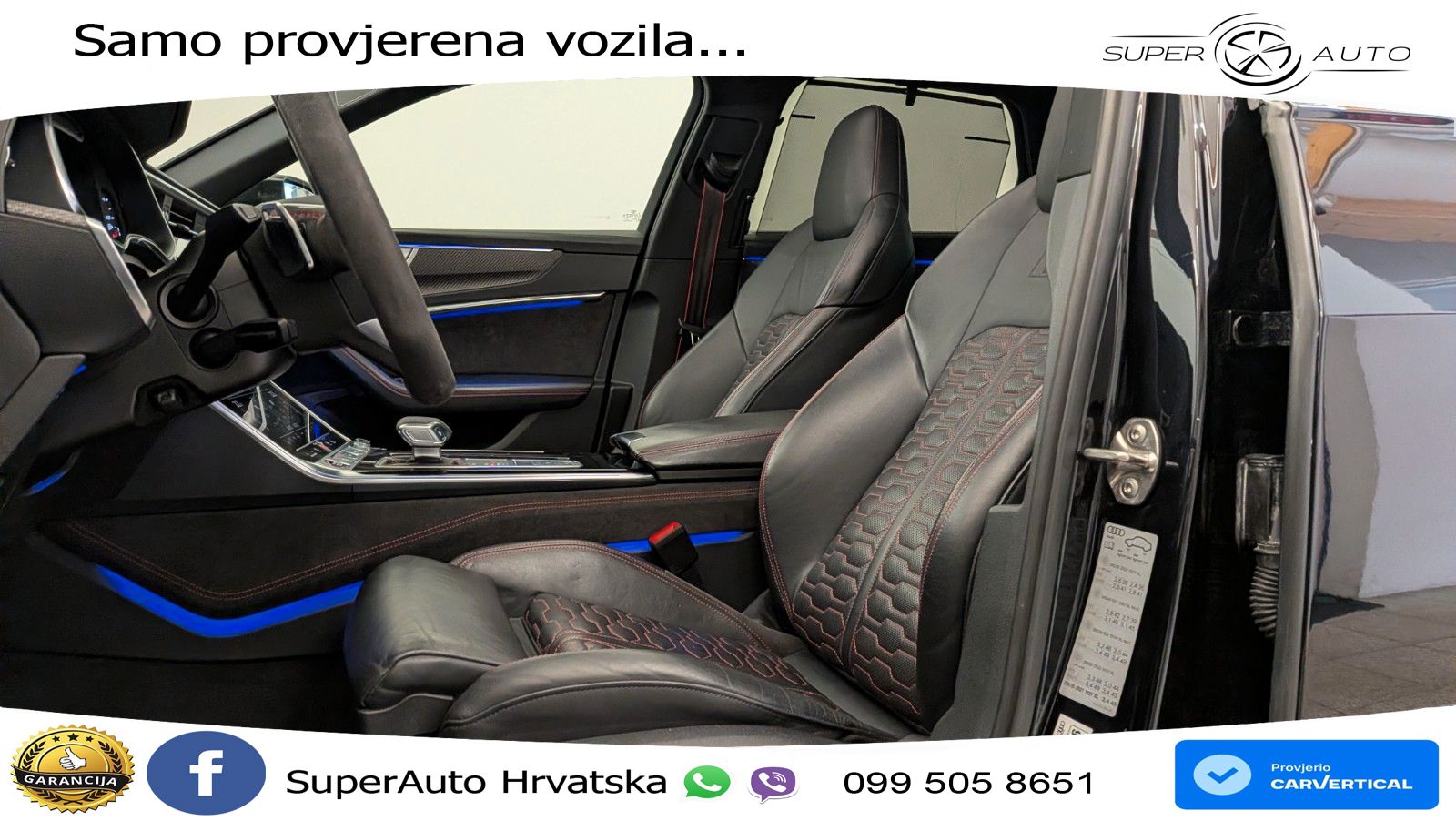 Audi RS6 Avant 4.0 TFSI V8 (600 KS) quattro Tiptronic ZRAČNI+ACC+GR SJED+KAM+PANO