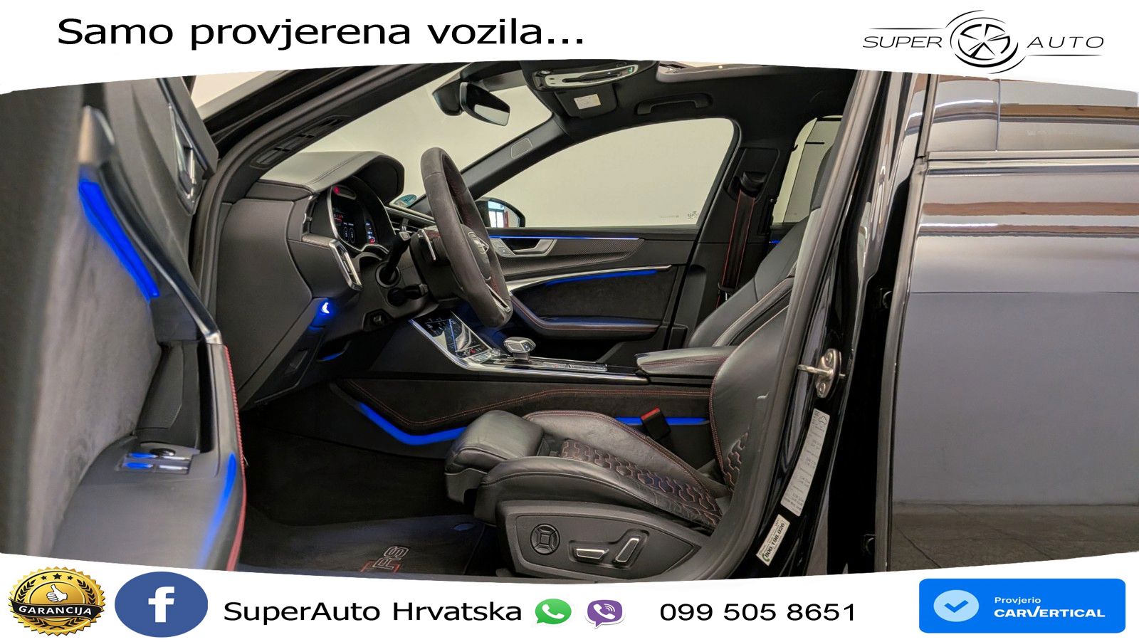Audi RS6 Avant 4.0 TFSI V8 (600 KS) quattro Tiptronic ZRAČNI+ACC+GR SJED+KAM+PANO