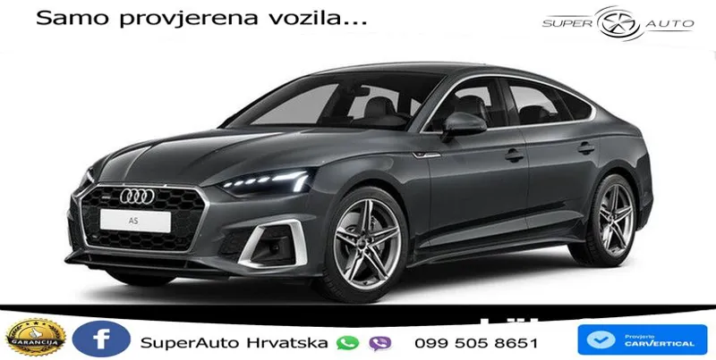 Audi A5 Sportback 45 TFSI (265 KS) quattro S tronic S line MATRIX+GR SJED+KAM
