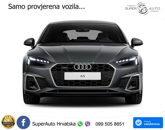 Audi A5 Sportback 45 TFSI (265 KS) quattro S tronic S line MATRIX+GR SJED+KAM