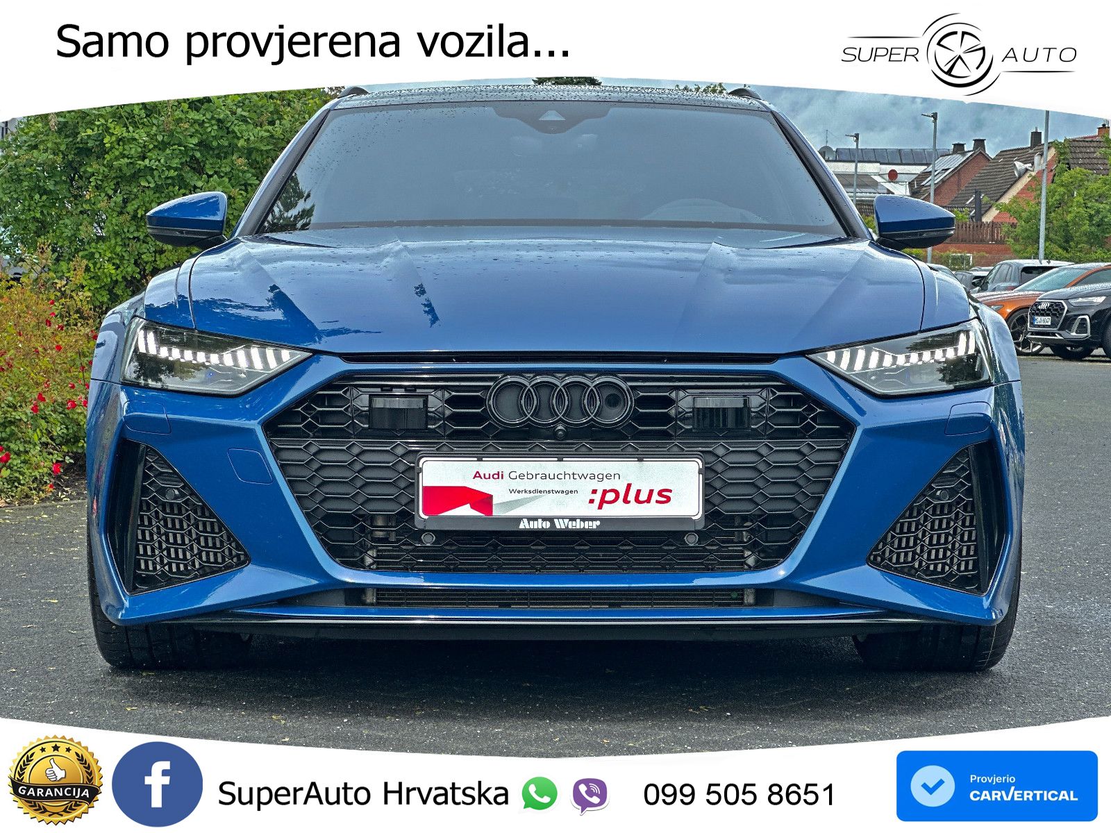 Audi RS6 Avant 4.0 TFSI V8 performance (630 KS)  quattro tiptronic LED+GR SJED+ACC