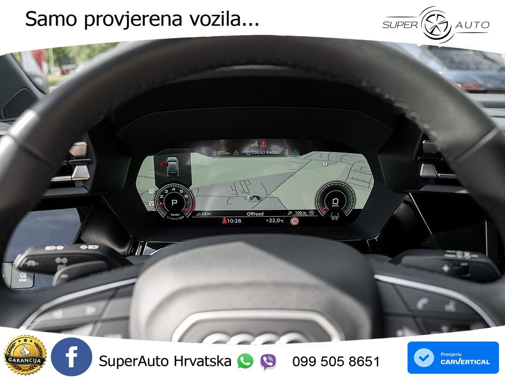Audi A3 Sportback 30 TFSI (116 KS) Mild Hybrid S tronic LED+GR SJED+ACC
