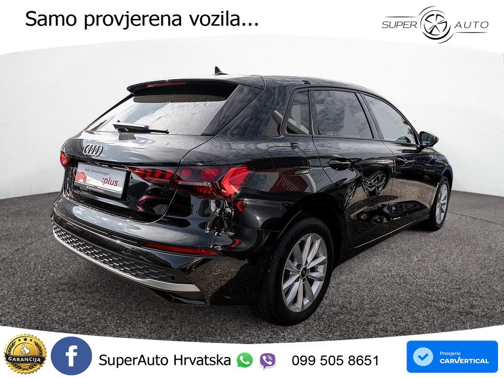 Audi A3 Sportback 30 TFSI (116 KS) Mild Hybrid S tronic LED+GR SJED+ACC