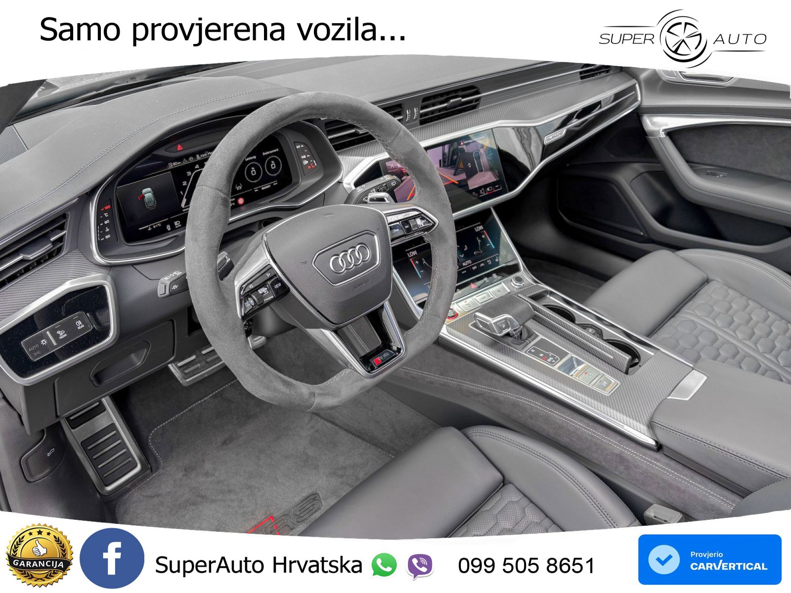 Audi RS6 Avant 4.0 TFSI V8 performance (630 KS)  quattro tiptronic LED+GR SJED+ACC