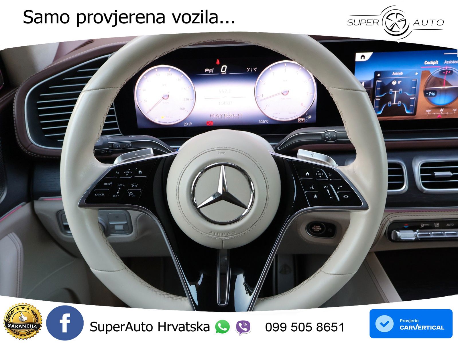 Mercedes Maybach GLS 600 V8 EQ Boost 4MATIC 9G-TRONIC Manufaktur ACC+HEAD+4xGR SJED+360+PANO