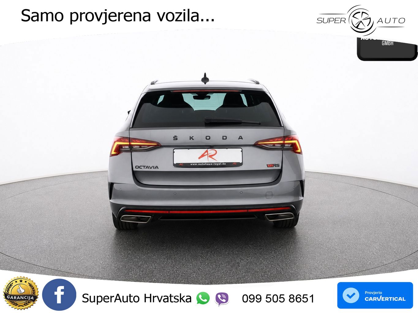 Škoda Octavia Combi RS 2.0 TSI (245 KS) DSG LED+GR SJED+ACC