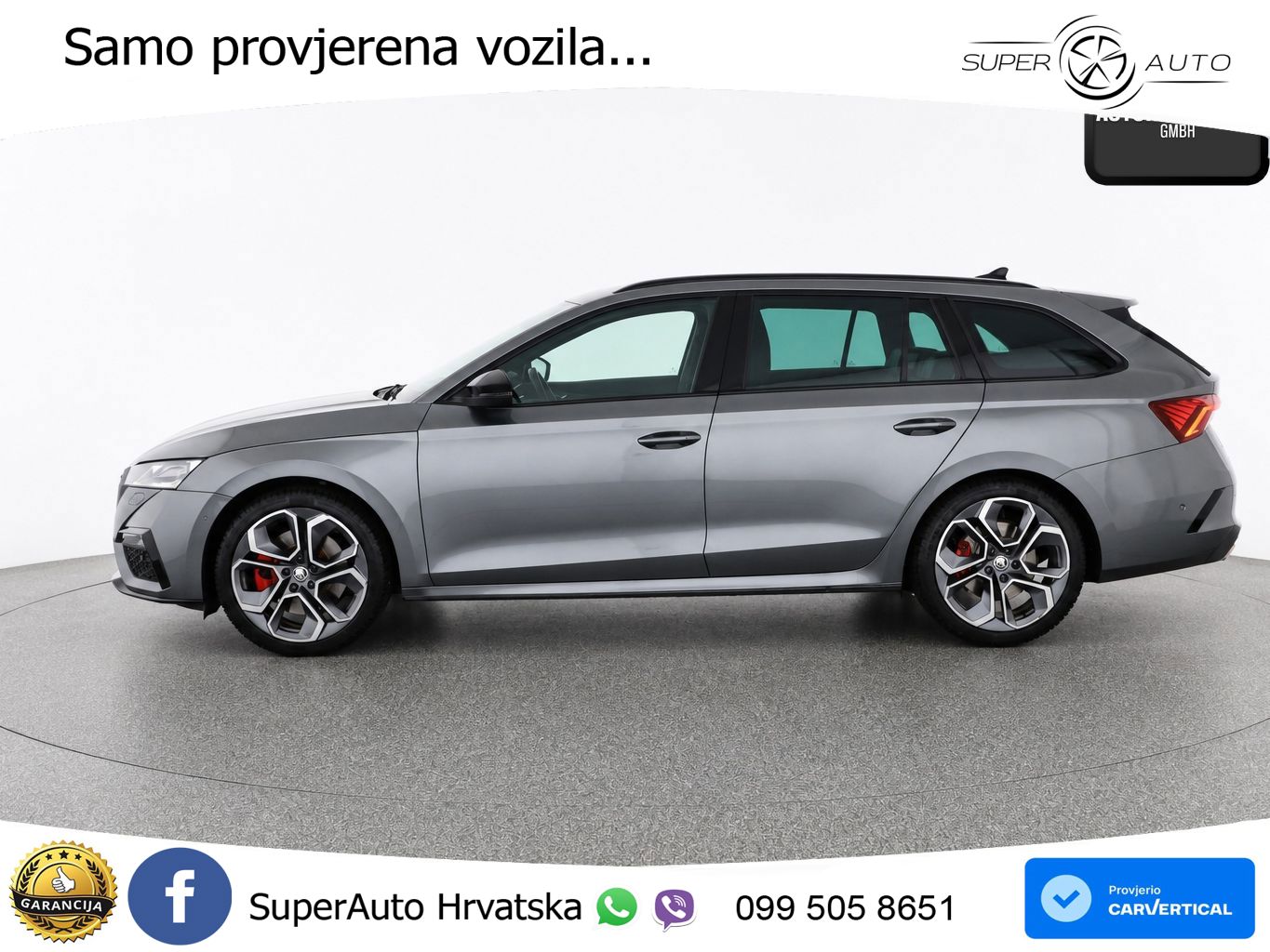 Škoda Octavia Combi RS 2.0 TSI (245 KS) DSG LED+GR SJED+ACC