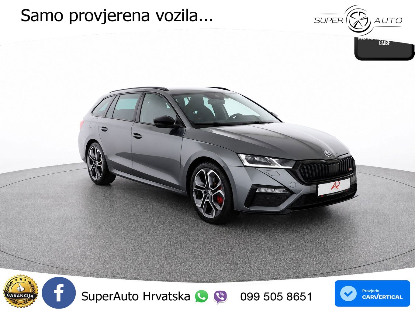 Škoda Octavia Combi RS 2.0 TSI (245 KS) DSG LED+GR SJED+ACC