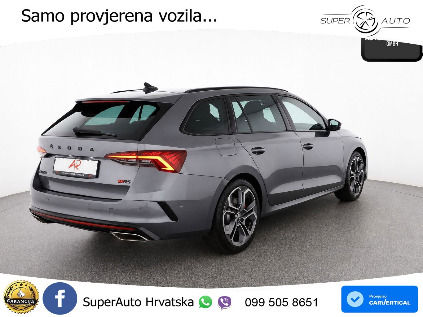 Škoda Octavia Combi RS 2.0 TSI (245 KS) DSG LED+GR SJED+ACC
