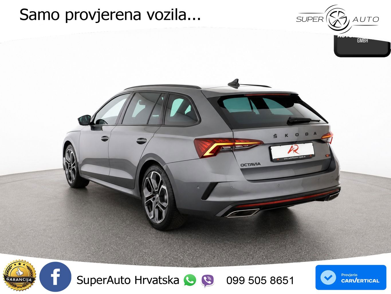 Škoda Octavia Combi RS 2.0 TSI (245 KS) DSG LED+GR SJED+ACC