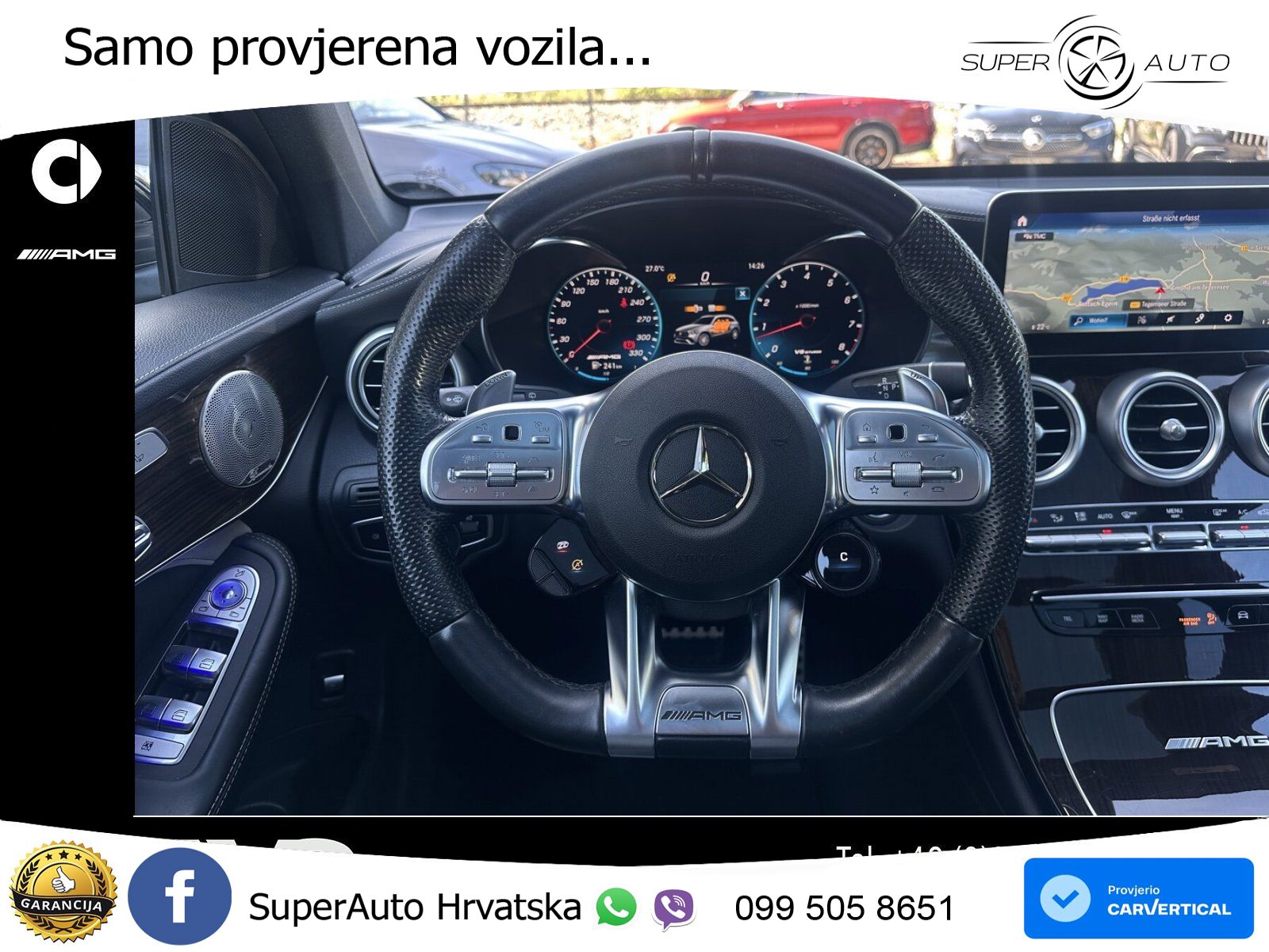 Mercedes AMG GLC 63 S V8 (510 KS) 4MATIC+ MCT ACC+HEAD+4xGR SJED+360+PANO