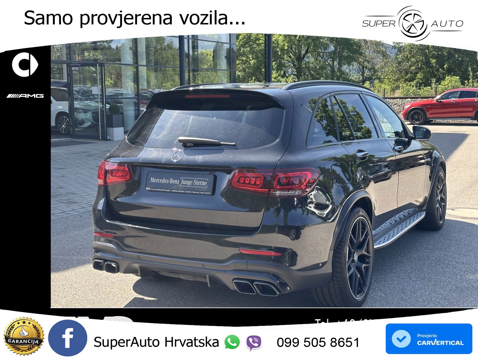 Mercedes AMG GLC 63 S V8 (510 KS) 4MATIC+ MCT ACC+HEAD+4xGR SJED+360+PANO