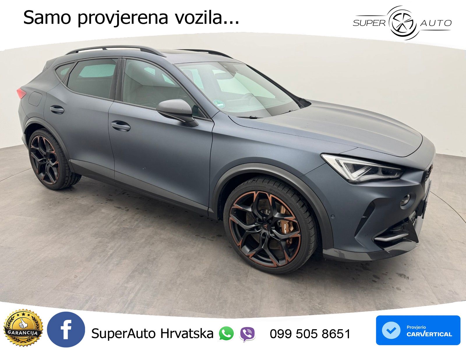 Cupra Formentor VZ5 2.5 TSI (390 KS) 4Drive DSG MATRIX+GR SJED+KAM
