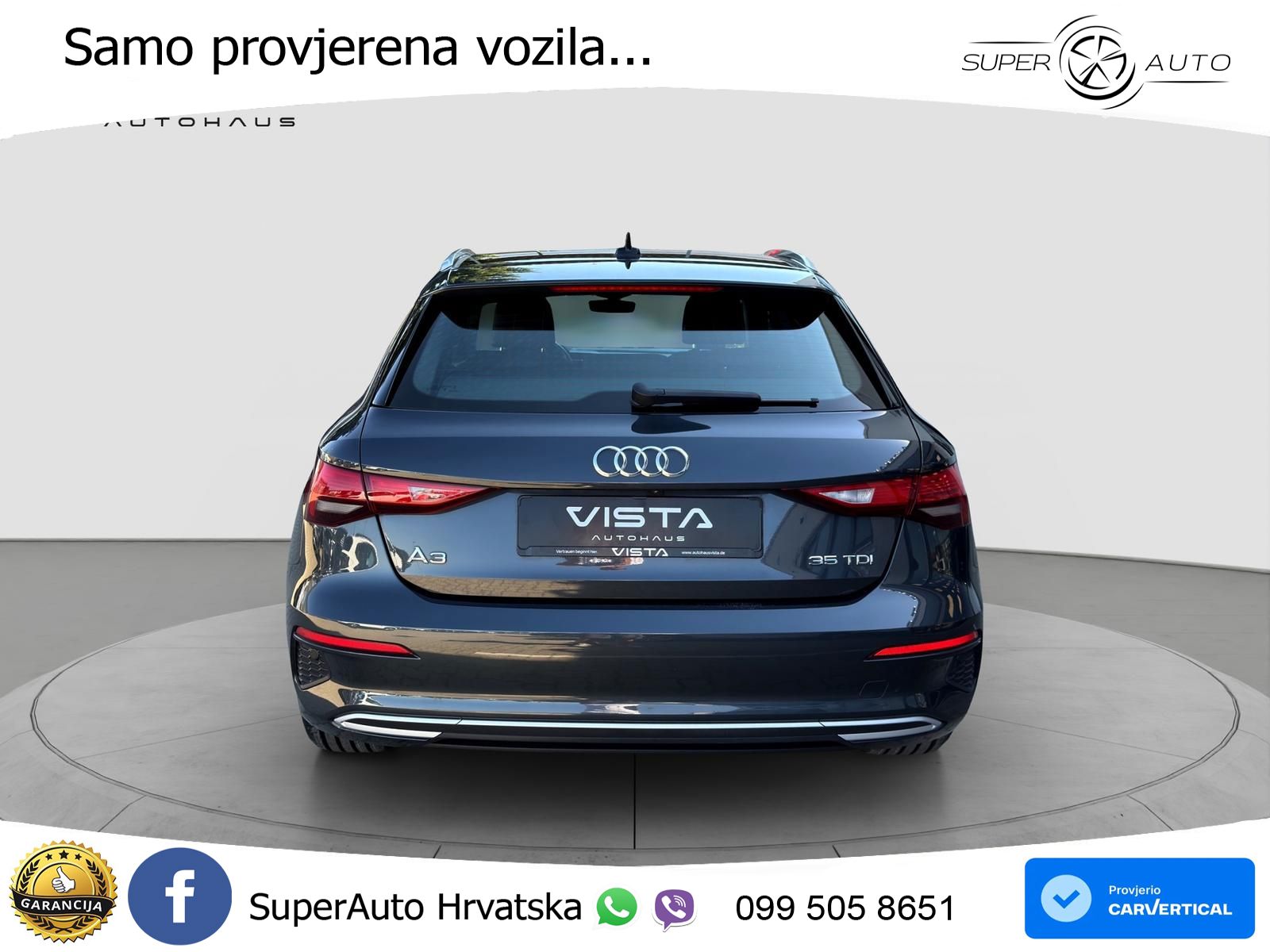 Audi A3 35 TDI (150 KS) LED+GR SJED+ACC