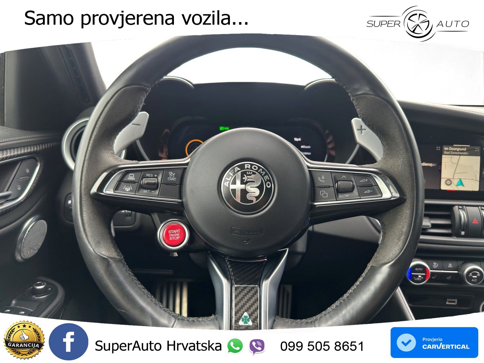 Alfa Romeo Giulia Quadrifoglio 2.9 V6 Bi-Turbo (520 KS) Automatic LED+GR SJED+ACC
