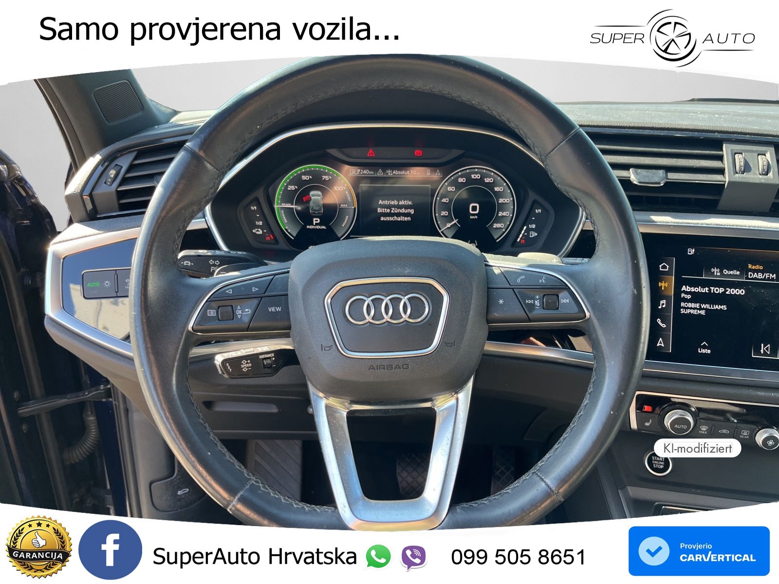 Audi Q3 45 TFSIe (245 KS) S tronic S line MATRIX+GR SJED+KAM