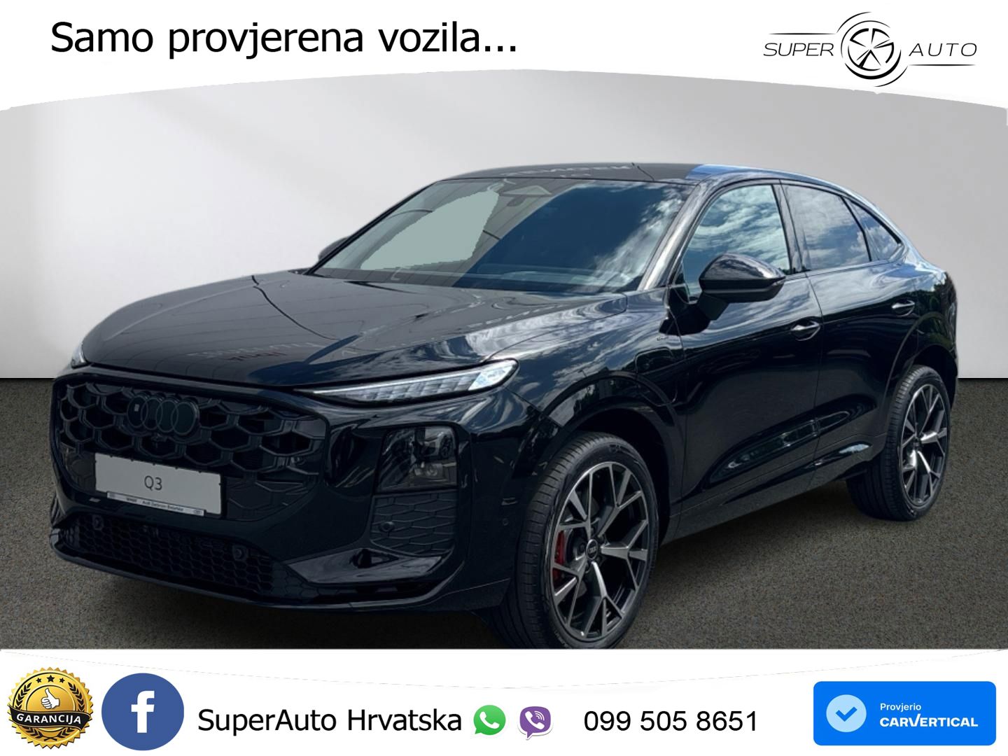 Audi Q3 Sportback 1.5 TFSIe (272 KS) S tronic S line ACC+HEAD+GR SJED+360+PANO
