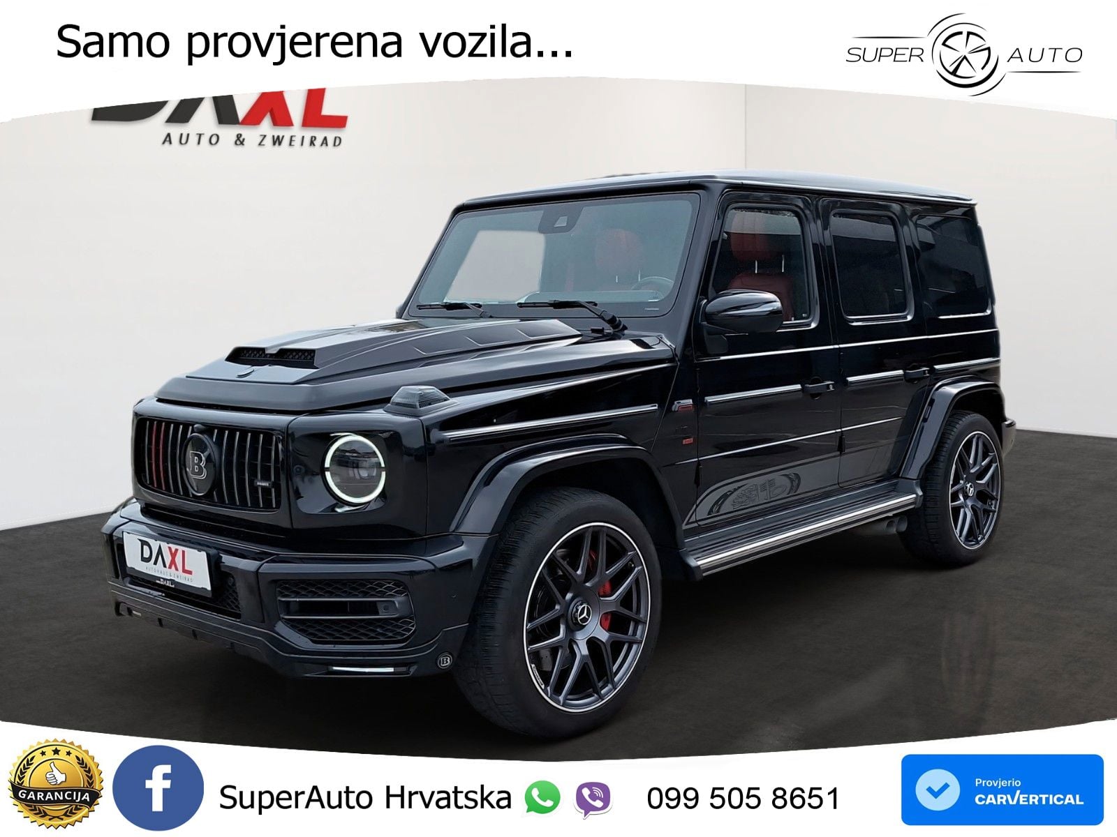 Mercedes AMG G 63 Long V8 (585 KS) 4MATIC 9G-TRONIC AMG SPEEDSHIFT PLUS Brabus LED+GR SJED+ACC