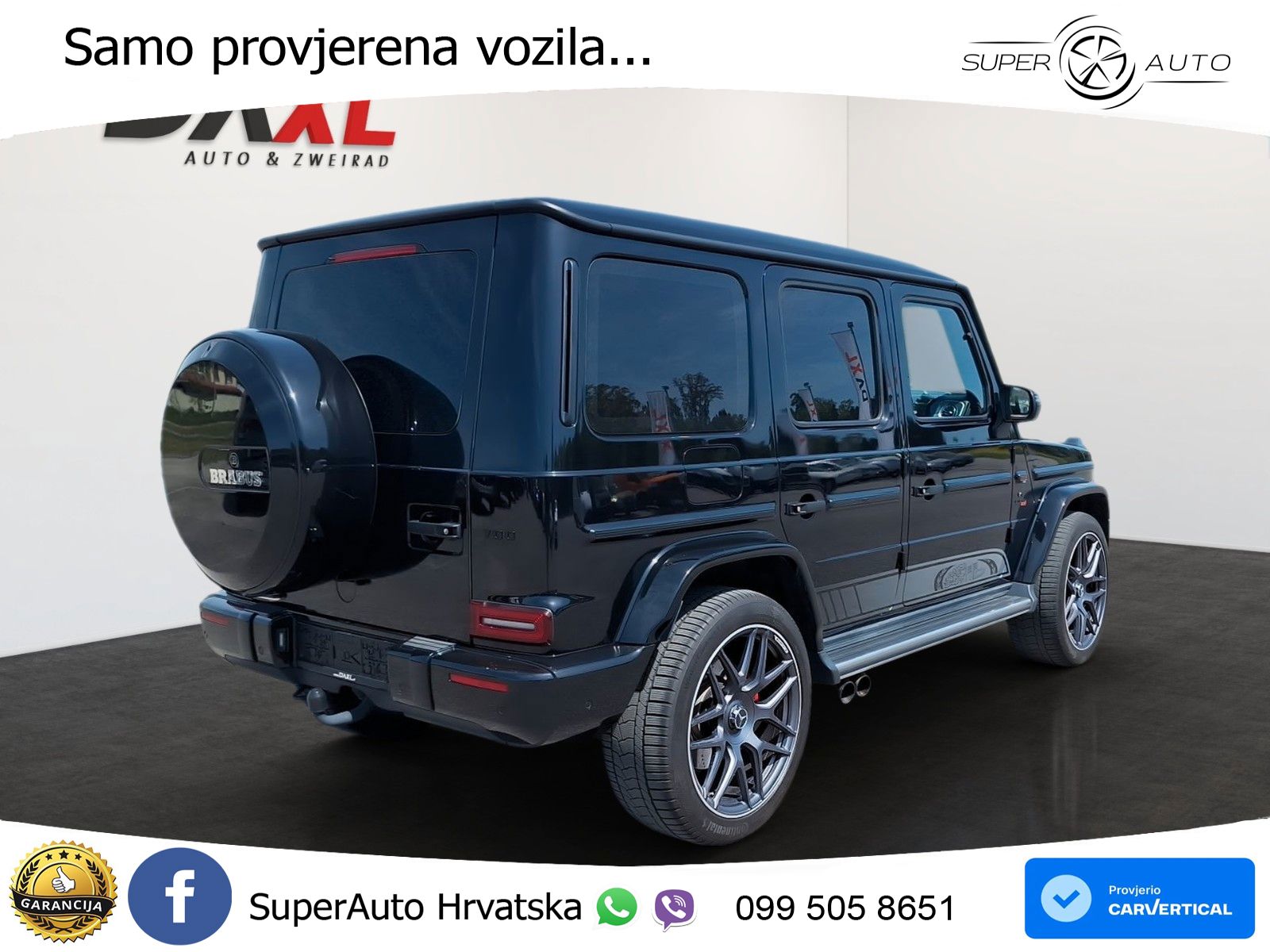 Mercedes AMG G 63 Long V8 (585 KS) 4MATIC 9G-TRONIC AMG SPEEDSHIFT PLUS Brabus LED+GR SJED+ACC